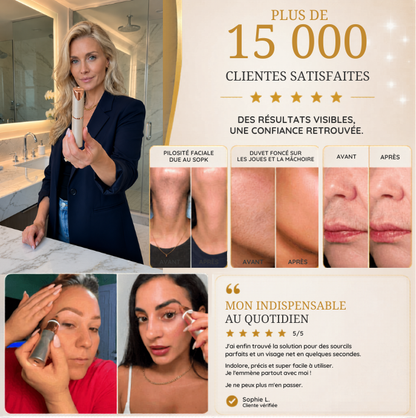 Mazenzo SilkGlide Pro™ – Épilateur visage 2-en-1