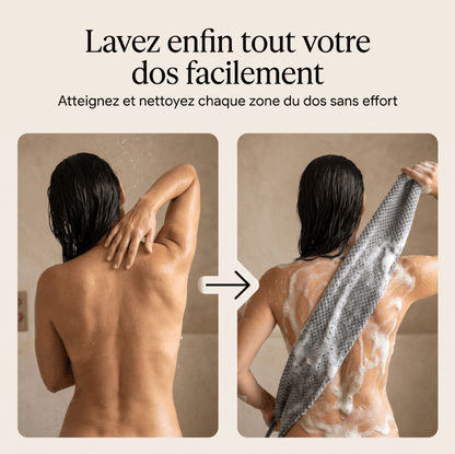 Mazenzo ExfoGlide™ – Serviette de douche exfoliante