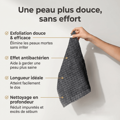 Mazenzo ExfoGlide™ – Serviette de douche exfoliante