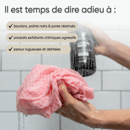 Mazenzo ExfoGlide™ – Serviette de douche exfoliante