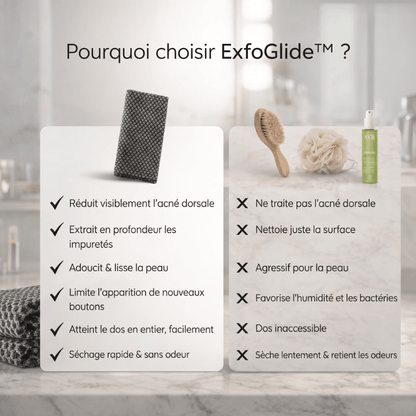 Mazenzo ExfoGlide™ – Serviette de douche exfoliante