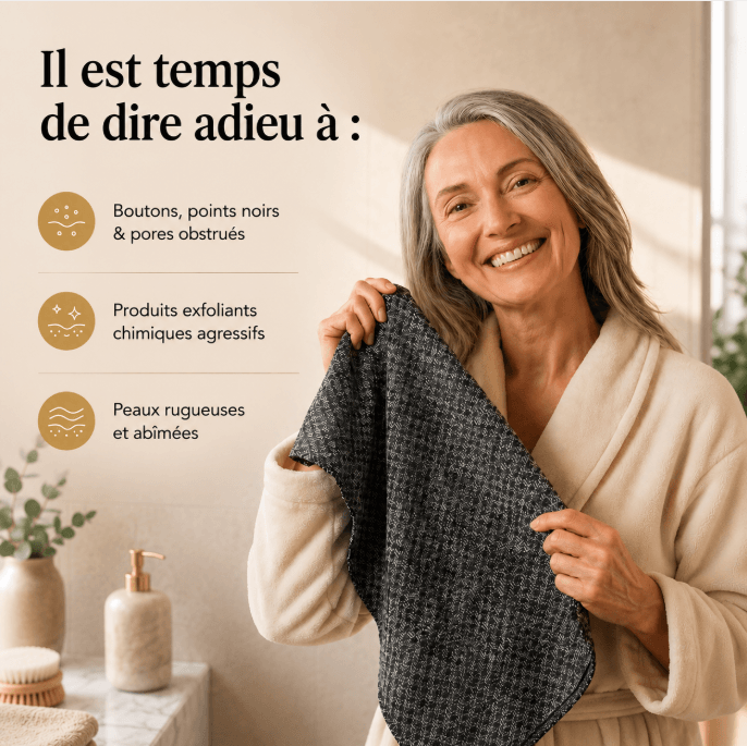 Mazenzo ExfoGlide™ – Serviette de douche exfoliante
