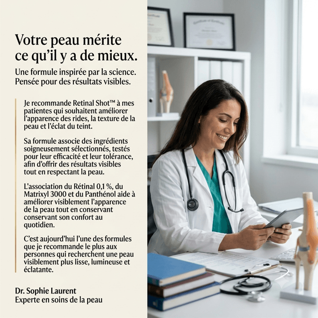 Mazenzo Retinal Shot™ | Sérum Anti-Rides et Éclat du Teint