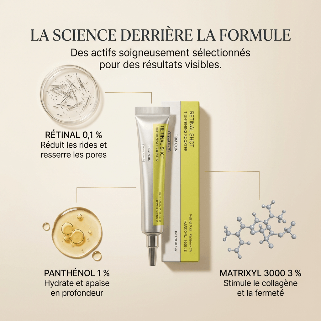 Mazenzo Retinal Shot™ | Sérum Anti-Rides et Éclat du Teint