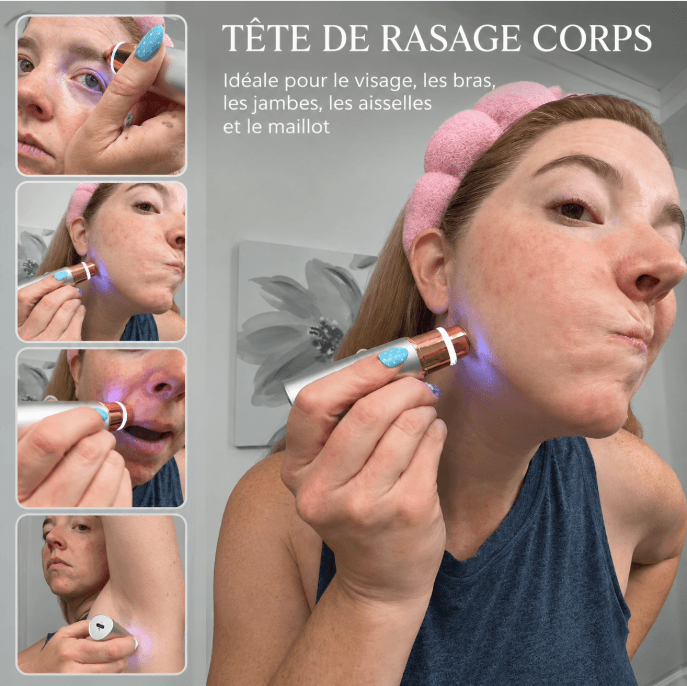 Mazenzo SilkGlide Pro™ – Épilateur visage 2-en-1