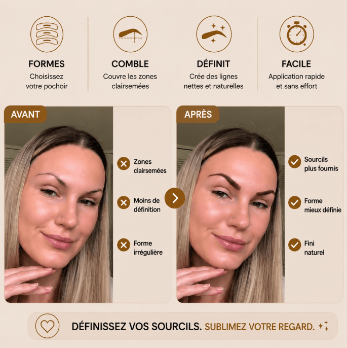 Mazenzo BrowStamp™ – Sourcils parfaits en quelques secondes