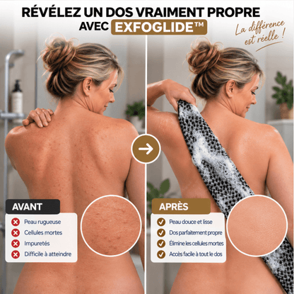 Mazenzo ExfoGlide™ – Serviette de douche exfoliante
