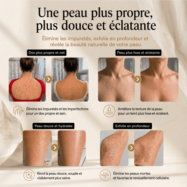 Mazenzo ExfoGlide™ – Serviette de douche exfoliante
