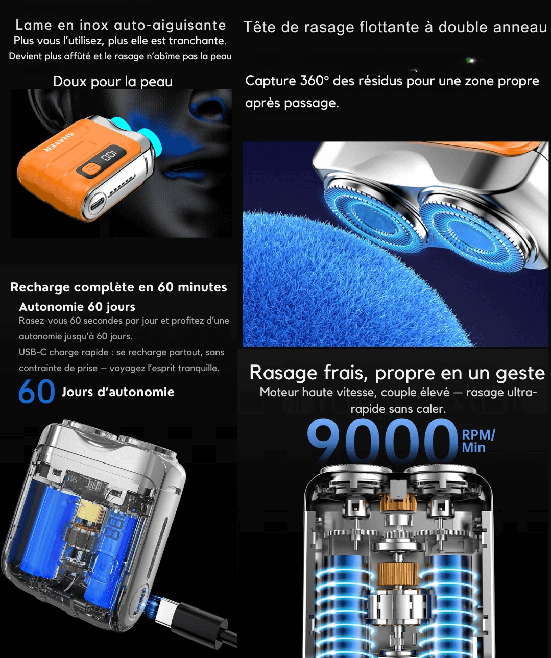 Mazenzo R18 – Rasage doux pour peaux sensibles