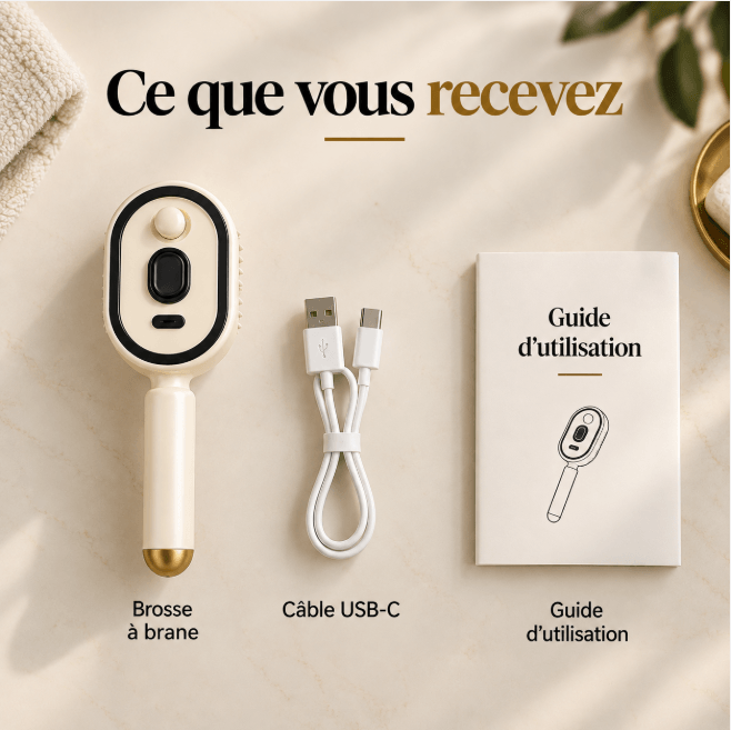 Brosse Vapeur LED 5-en-1