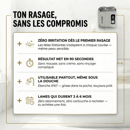 Mazenzo GlidePro™ – Rasage doux sans irritation