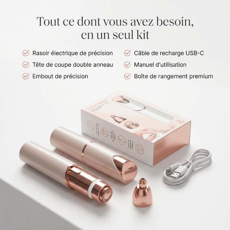 Mazenzo SilkGlide Pro™ – Épilateur visage 2-en-1