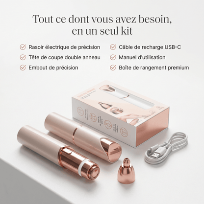 Mazenzo SilkGlide Pro™ – Épilateur visage 2-en-1