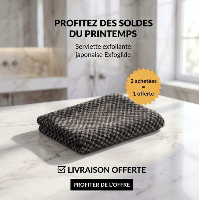 Mazenzo ExfoGlide™ – Serviette de douche exfoliante