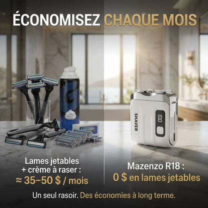 Mazenzo R18 – Rasage doux pour peaux sensibles